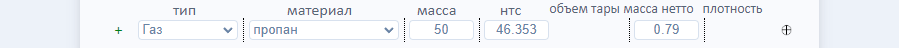 Базовые параметры газа